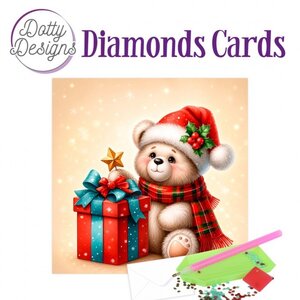 Dotty Designs Diamond Painting Kerstkaart Teddy Christmas Dotty Designs Diamond Painting Kerstkaart Teddy Christmas