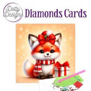 Dotty Designs Diamond Painting Kerstkaart Merry Little Fox Dotty Designs Diamond Painting Kerstkaart Merry Little Fox