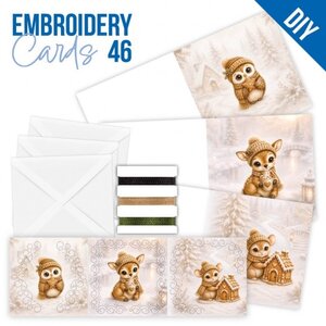Hobbydots Stitch and Do cards 46 Christmas Woodland Goods