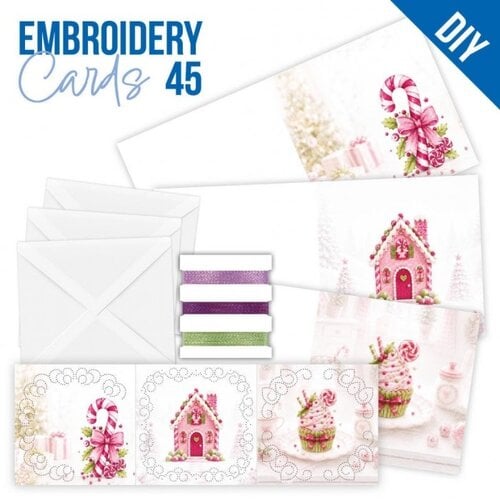 Hobbydots Stitch and Do cards 45 Candy Christmas Hobbydots Stitch and Do cards 45 Candy Christmas