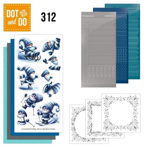 Hobbydots Dot and Do 312 Blue Winter Gnomes Hobbydots Dot and Do 312 Blue Winter Gnomes