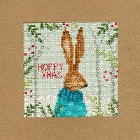 Bothy Threads Borduurkaart Xmas Hare