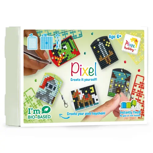 PixelHobby Pixel Sleutelhanger Box Ridders