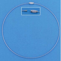 Halsketting met schroefsluiting zilver 45 cm 3 stuks