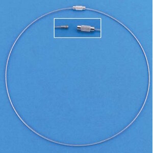Hobby & Crafting Fun Halsketting met schroefsluiting zilver 45 cm 3 stuks