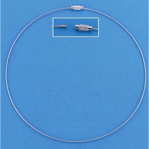 Hobby & Crafting Fun Halsketting met schroefsluiting zilver 45 cm 3 stuks
