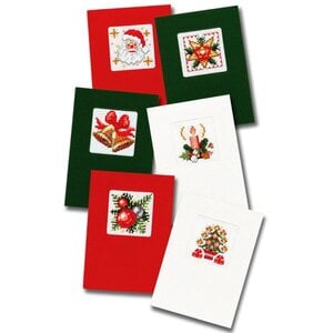 Pako Kerstkaarten Borduren 6 stuks met Envelop 203.199 Pako Kerstkaarten Borduren 6 stuks met Envelop 203.199
