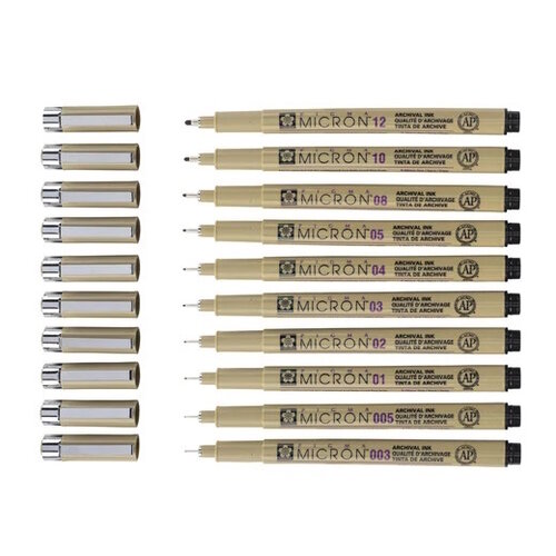 Sakura Sakura Pigma Micron Fineliner Zwart Sakura Sakura Pigma Micron Fineliner Zwart
