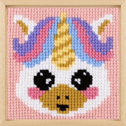 Pako Voorbedrukt borduurpakket voor kinderen Unicorn Pako Voorbedrukt borduurpakket voor kinderen Unicorn