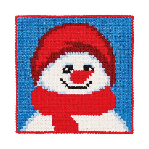 Permin Permin Borduurpakket voor kinderen Sneeuwpop Permin Permin Borduurpakket voor kinderen Sneeuwpop
