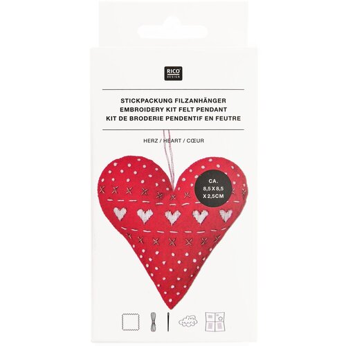 Rico Design Vilt knutselpakketje Hart Rico Design Vilt knutselpakketje Hart