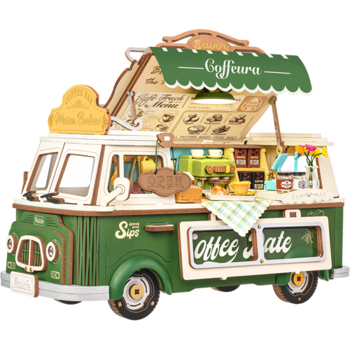 Robotime Robotime Leo's Coffee Truck Robotime Robotime Leo's Coffee Truck