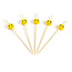 SIER Cocktailprikkers bamboe Smiley