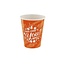 Kartonnen Milkshake bekers Oranje For You