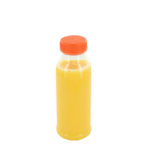 50st. Plastic flessen met oranje dop