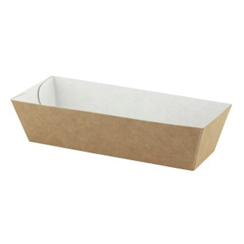 50 st. Snackbakjes A5 ECO Karton Bruin/Wit