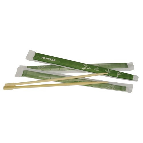 500st. Eetstokjes Bamboe 230mm per set verpakt