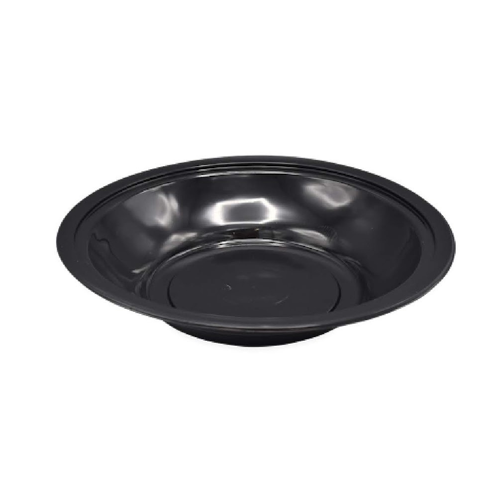 50st. borden plastic zwart diep ∅24 cm magnetron bestendigd
