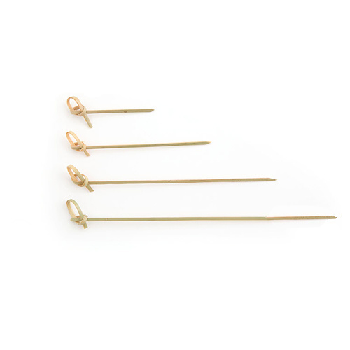 250st. Bamboe Cocktailprikkers Knoop model