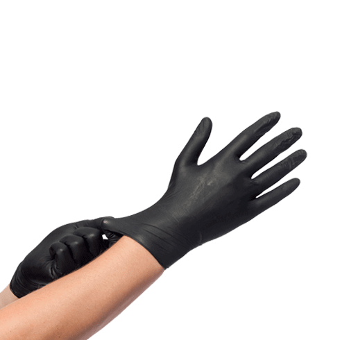 100st. Nitril Handschoenen Zwart