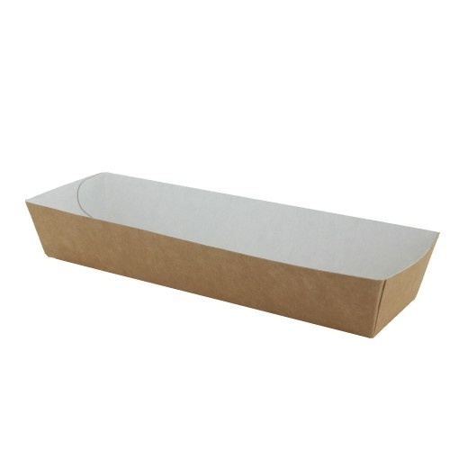 50 st. Frikandelbakjes A16B ECO Karton Bruin/Wit