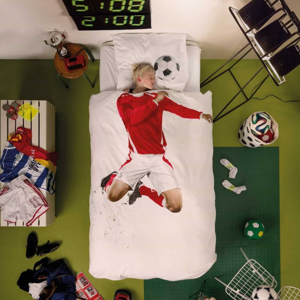 Kerel Vermelding Fauteuil Dekbedovertrek kind kopen? - Koop online met print voetbal | snurk - Kids  with Flair