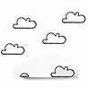 Tresxics Wandplank "Wolkje" met Stickers Wit | Tresxics Tresxics Wandplank "Wolkje" met Stickers Wit | Tresxics