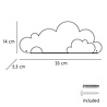 Tresxics Wandplank "Wolkje" met Stickers Wit | Tresxics Tresxics Wandplank "Wolkje" met Stickers Wit | Tresxics