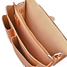 Ruitertassen Cartable 2 poches en cuir 40cm Naturel | Ruitertassen Ruitertassen Cartable 2 poches en cuir 40cm Naturel | Ruitertassen