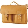 Ruitertassen Cartable 2 poches en cuir 38cm Naturel | Ruitertassen Ruitertassen Cartable 2 poches en cuir 38cm Naturel | Ruitertassen