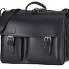 Ruitertassen Sacoche en cuir Noir à 2 poches 40cm | Ruitertassen Ruitertassen Sacoche en cuir Noir à 2 poches 40cm | Ruitertassen