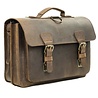 Ruitertassen Cartable en cuir à 2 poches avec grande poche frontale Ranger | Ruitertassen Ruitertassen Cartable en cuir à 2 poches avec grande poche frontale Ranger | Ruitertassen