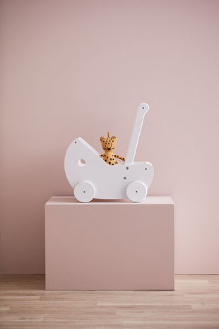 lotus Brullen Vergemakkelijken Poppenwagen met bedset wit van het merk Kid's concept - Kids with Flair