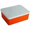 Blafre Toffe Lunchbox HDPE Oranje/Lichtblauw Blafre Toffe Lunchbox HDPE Oranje/Lichtblauw