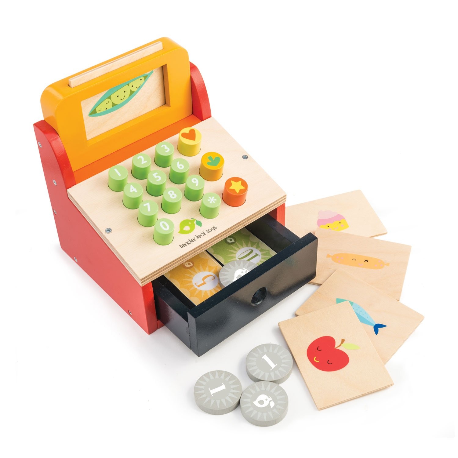 Verst logboek Confronteren Houten kassa met geld | Tender Leaf Toys - Kids with Flair
