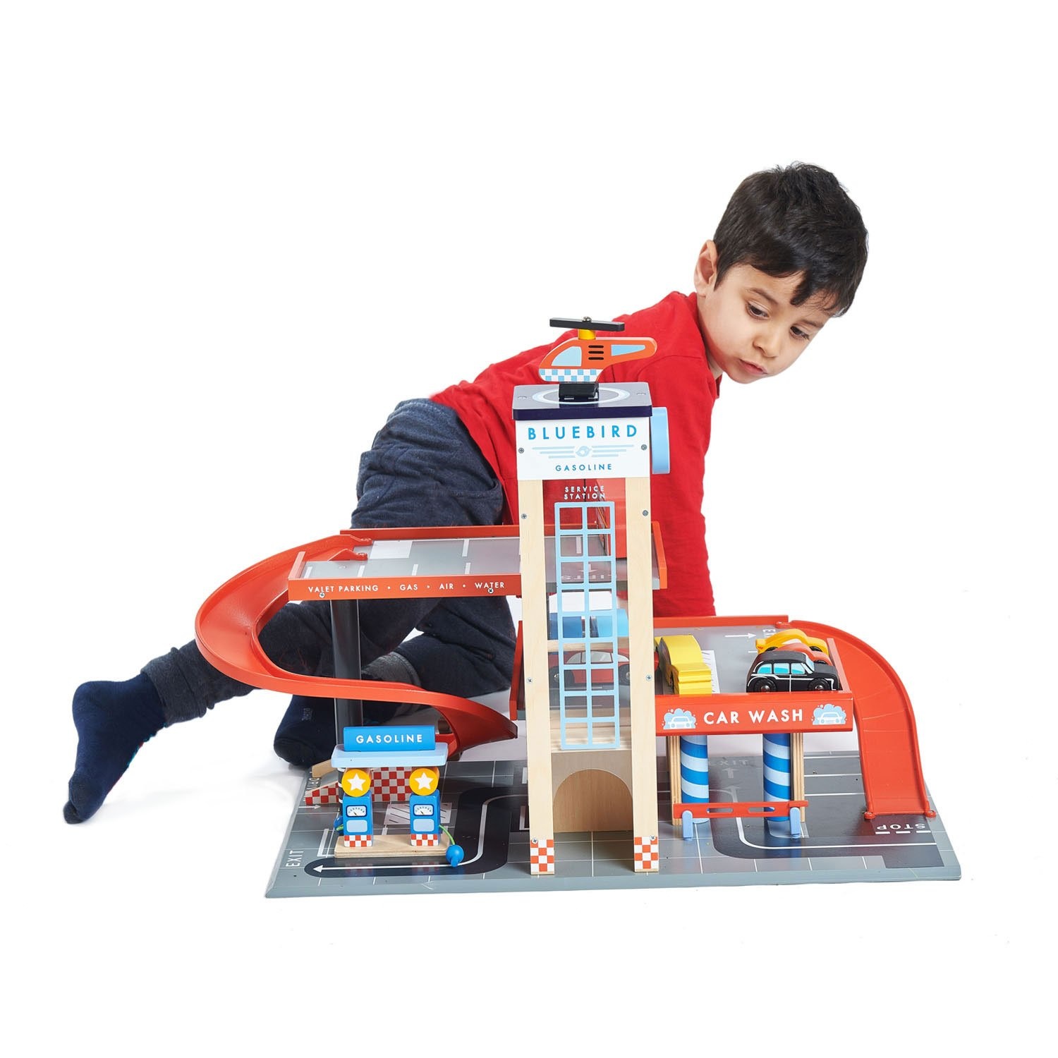 Houten garage & werkplaats | Tender Leaf Toys