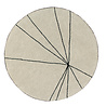 Lorena Canals Tapijt Trace Beige Ø120cm Lorena Canals Tapijt Trace Beige Ø120cm