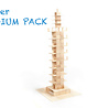 Just Blocks Just Blocks Houten Blokken Medium Pack (166 stuks) Just Blocks Just Blocks Houten Blokken Medium Pack (166 stuks)
