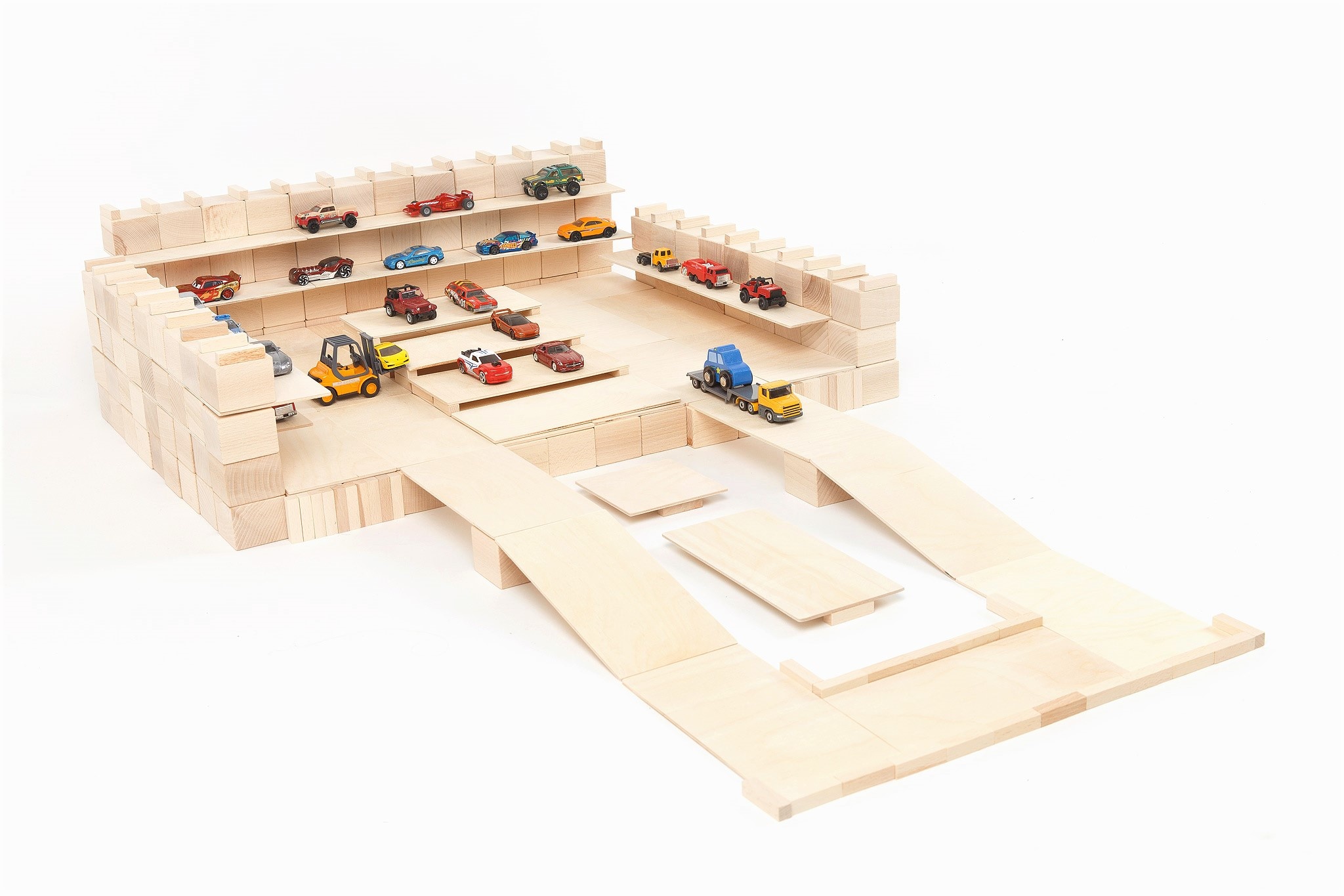 Just Blocks Houten Blokken Big Pack (336 stuks)