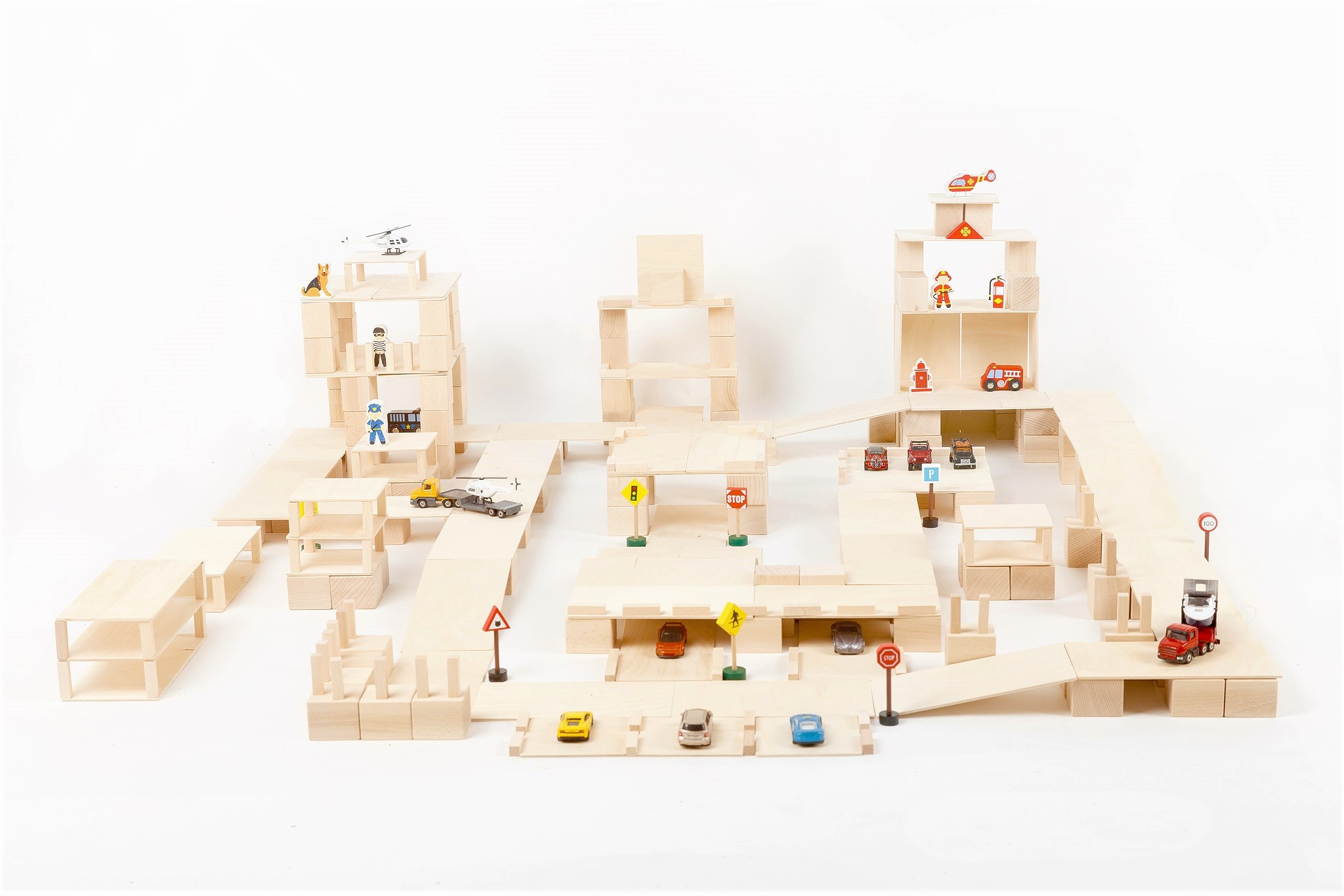 Just Blocks Houten Blokken Big Pack (336 stuks)