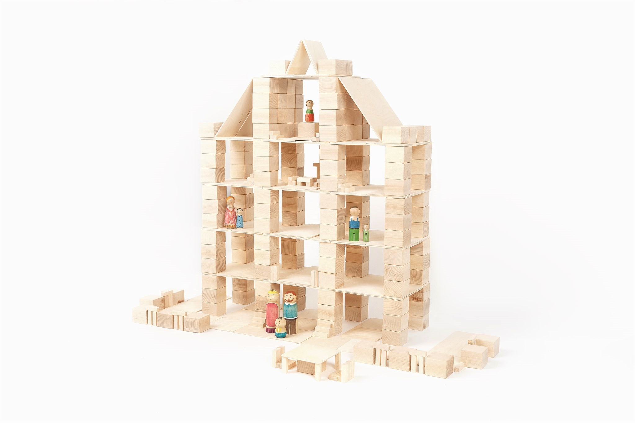 Just Blocks Houten Blokken Big Pack (336 stuks)