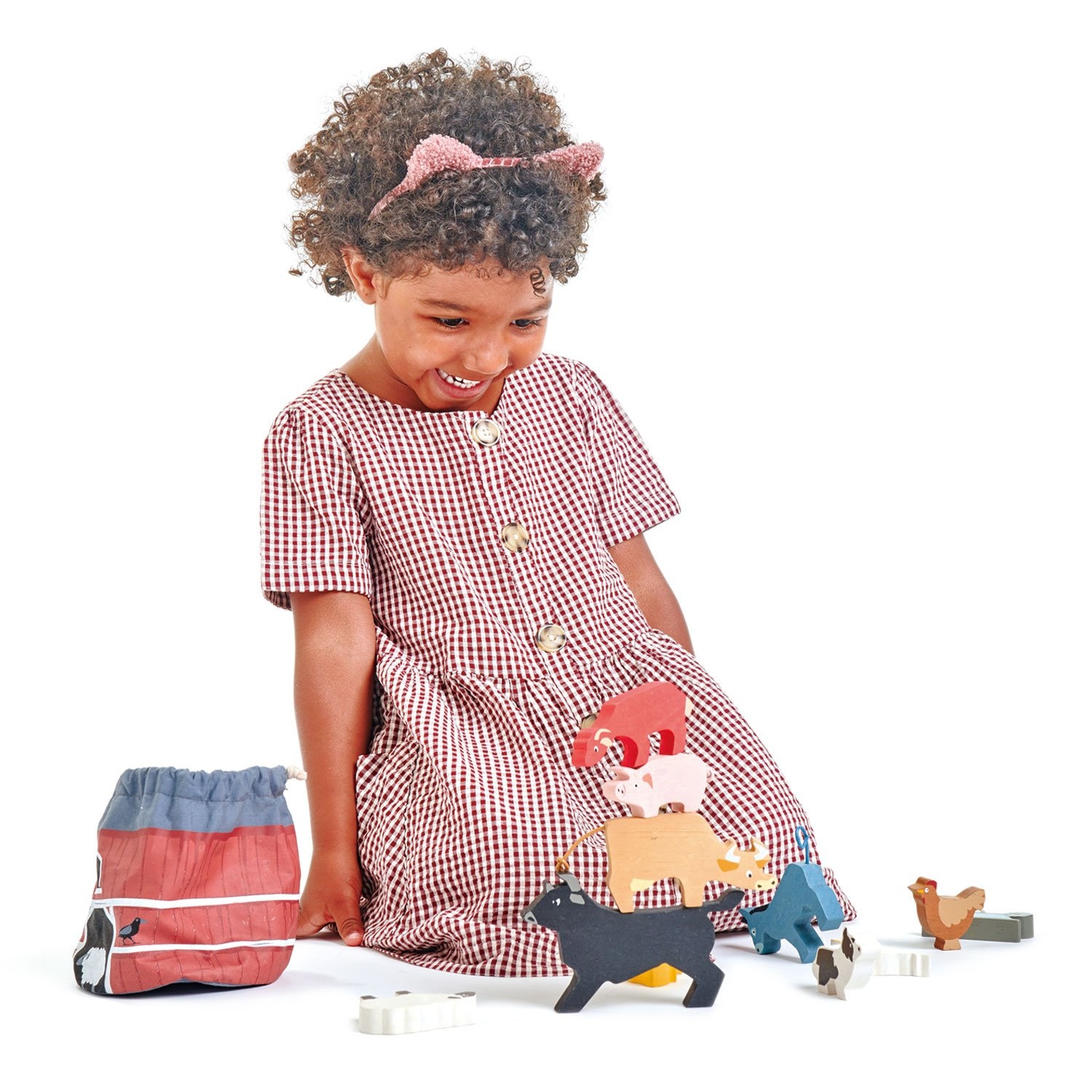 Stapelspel Boerderijdieren | Tender Leaf Toys