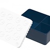 Blafre Brooddoos / Lunchbox Flower Wit/Navy | Blafre Blafre Brooddoos / Lunchbox Flower Wit/Navy | Blafre