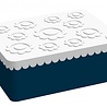 Blafre Brooddoos / Lunchbox Flower Wit/Navy | Blafre Blafre Brooddoos / Lunchbox Flower Wit/Navy | Blafre