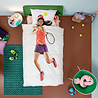 Snurk Dekbedovertrek Tennis Speelster 140 x 200/220 cm Snurk Dekbedovertrek Tennis Speelster 140 x 200/220 cm