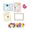 Djeco Stickerset Magische Vierkanten Djeco Stickerset Magische Vierkanten