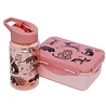 Petit Monkey Lunchbox Black Animals - Rose Petit Monkey Lunchbox Black Animals - Rose