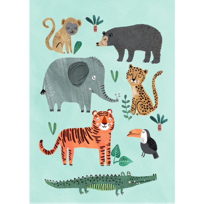 Poster Wild Animals 50 x 70 cm