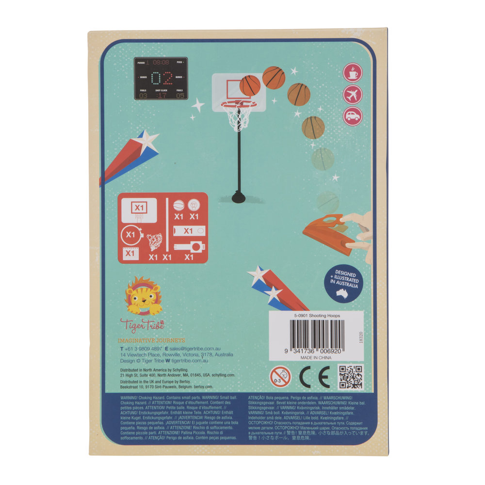 Shooting Hoops Basketbalspel Tiger Tribe Kids with Flair