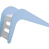 Jupiduu Glijbaan blauw hout 145x43x68cm - Blue Whale Jupiduu Glijbaan blauw hout 145x43x68cm - Blue Whale
